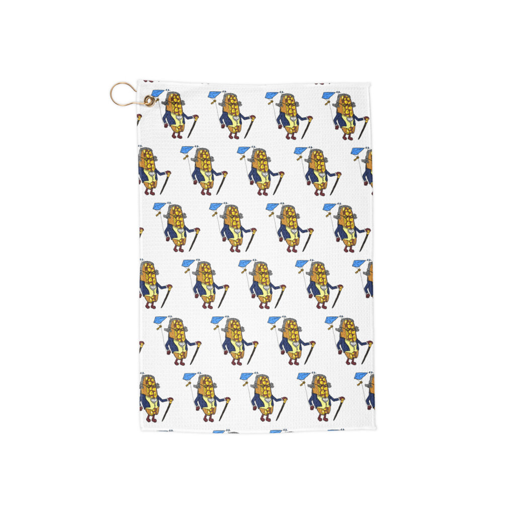 Golf towel - The Cheesesteak Life - Cheesey Ben Franklin - Extra Cheesey