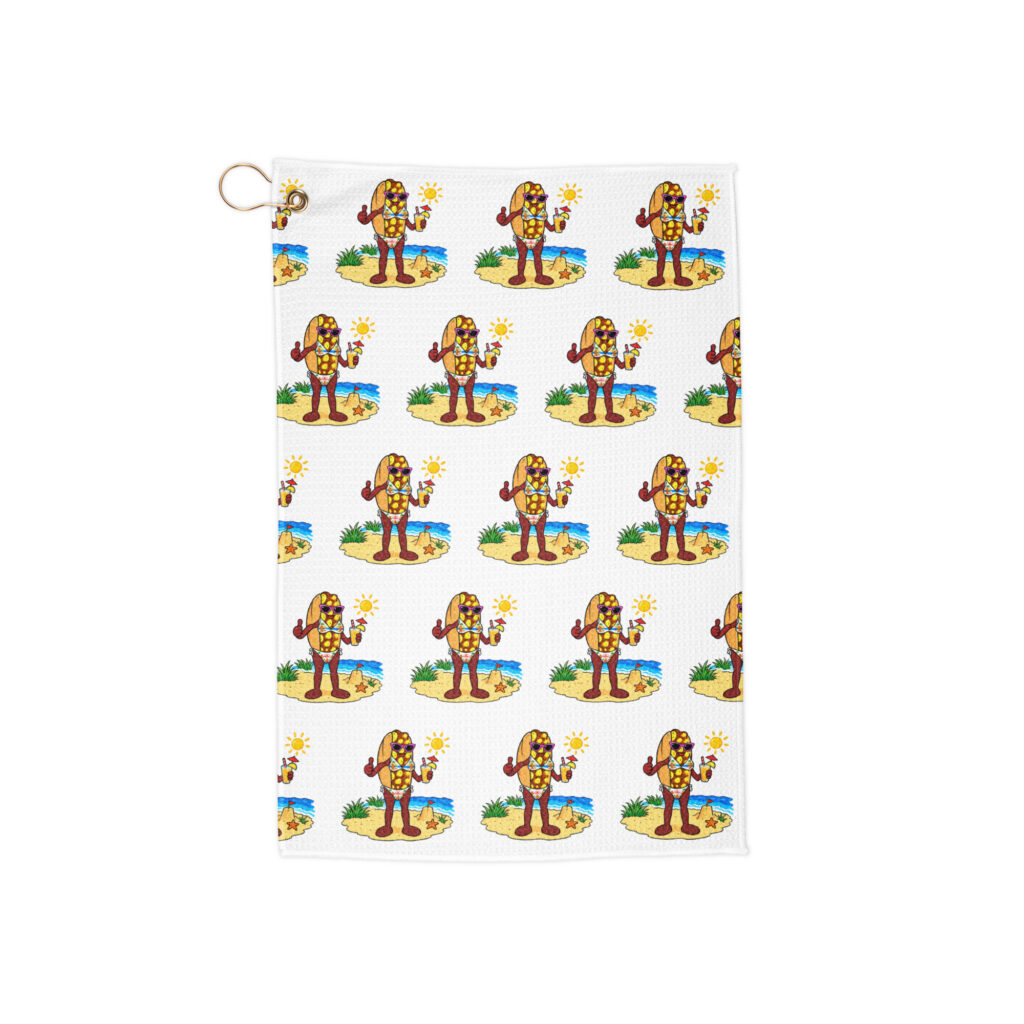 Golf towel - The Cheesesteak Life - Ms. Cheesey's Beach - Extra Cheesey