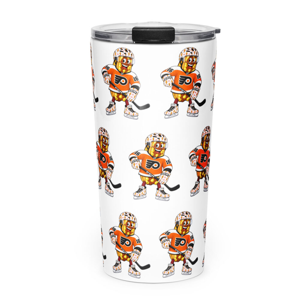 Tapered stainless steel tumbler - The Cheesesteak Life - Cheesey Flyers Fan - Extra Cheesey