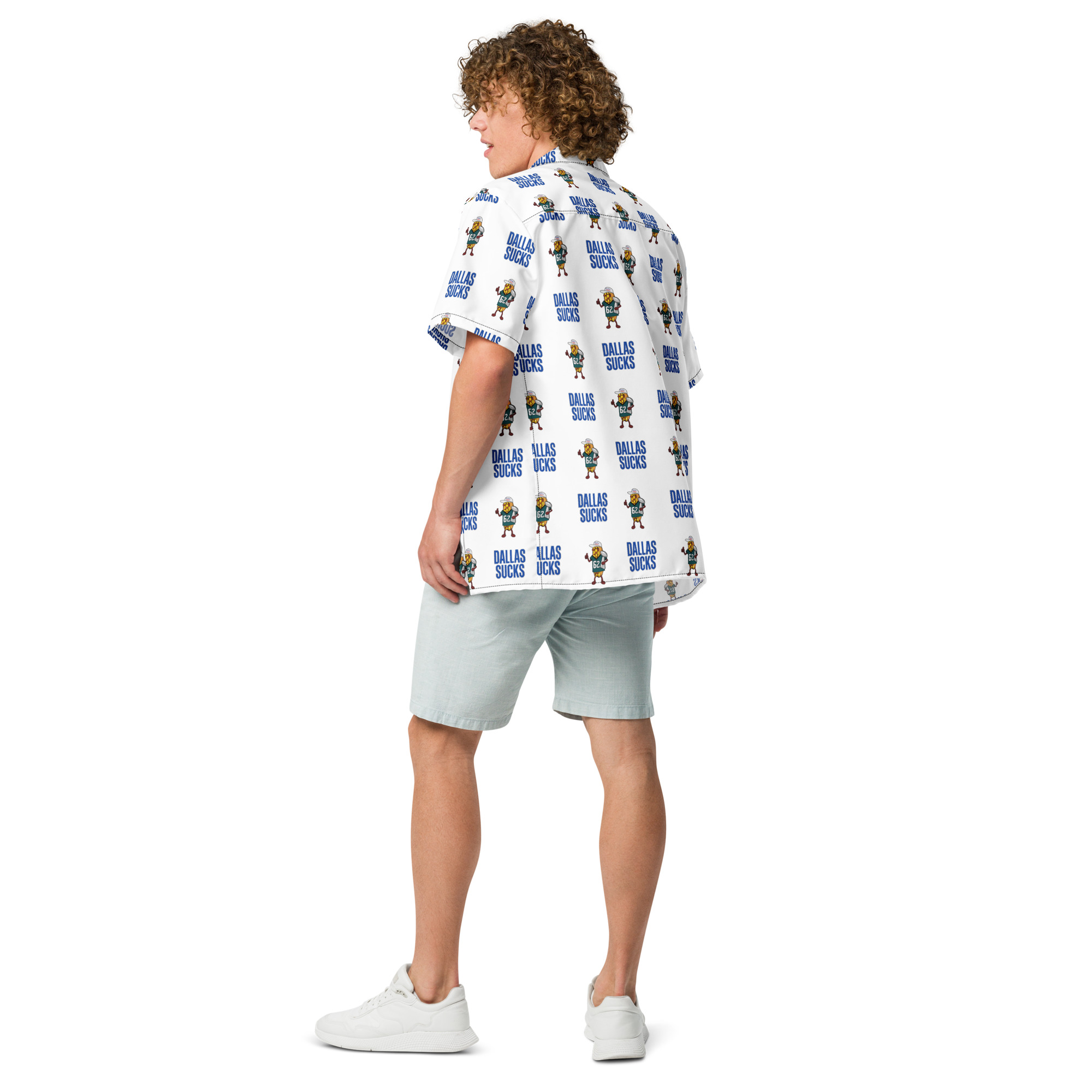 Button shirt - The Cheesesteak Life - Cheesey Eagles Fan - Dallas Sucks - Extra Cheesey - Smaller - Image 2