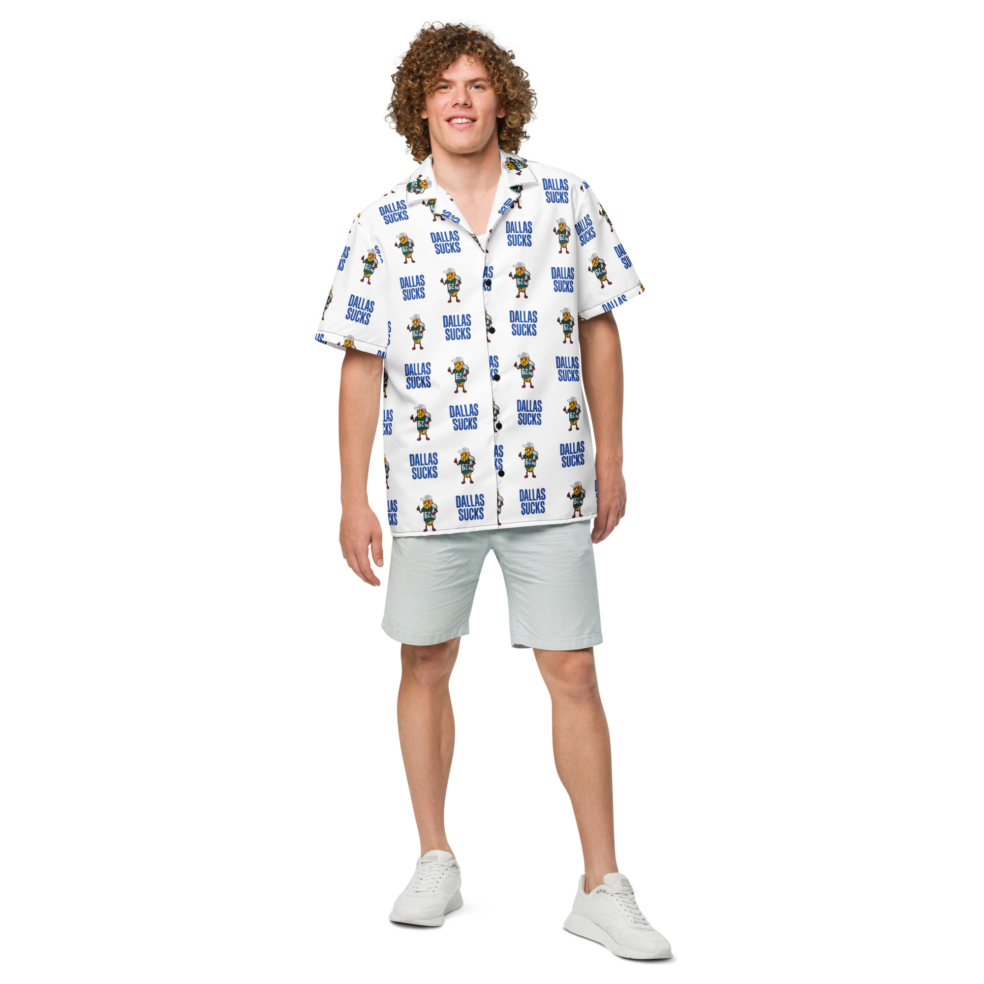 Button shirt - The Cheesesteak Life - Cheesey Eagles Fan - Dallas Sucks - Extra Cheesey - Smaller