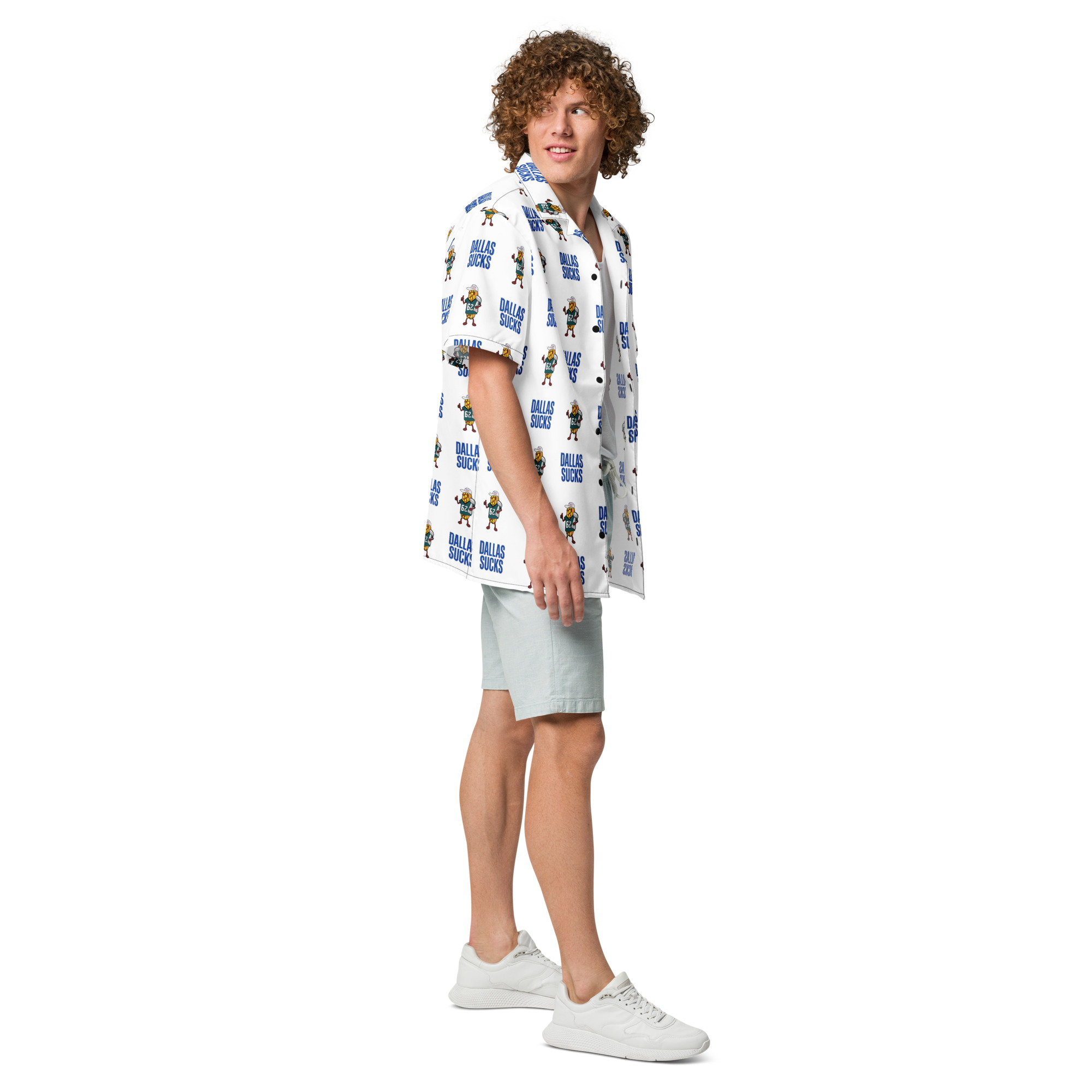 Button shirt - The Cheesesteak Life - Cheesey Eagles Fan - Dallas Sucks - Extra Cheesey - Smaller - Image 3