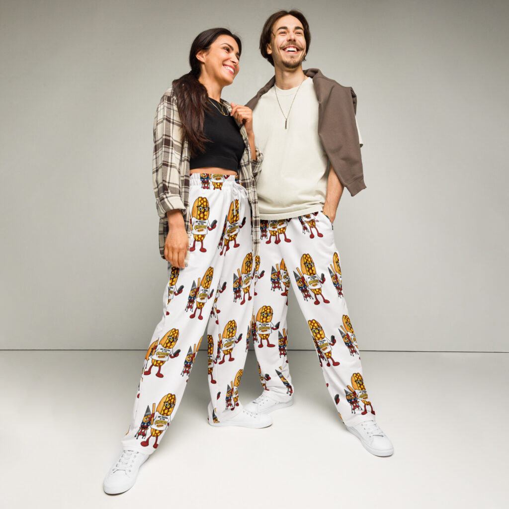 Wide-leg joggers - The Cheesesteak Life - Cheesey Teacher - Extra Cheesey