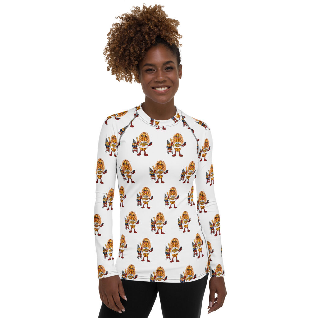 Women's Rash Guard - The Cheesesteak Life - Hot for Cheesey Teacher