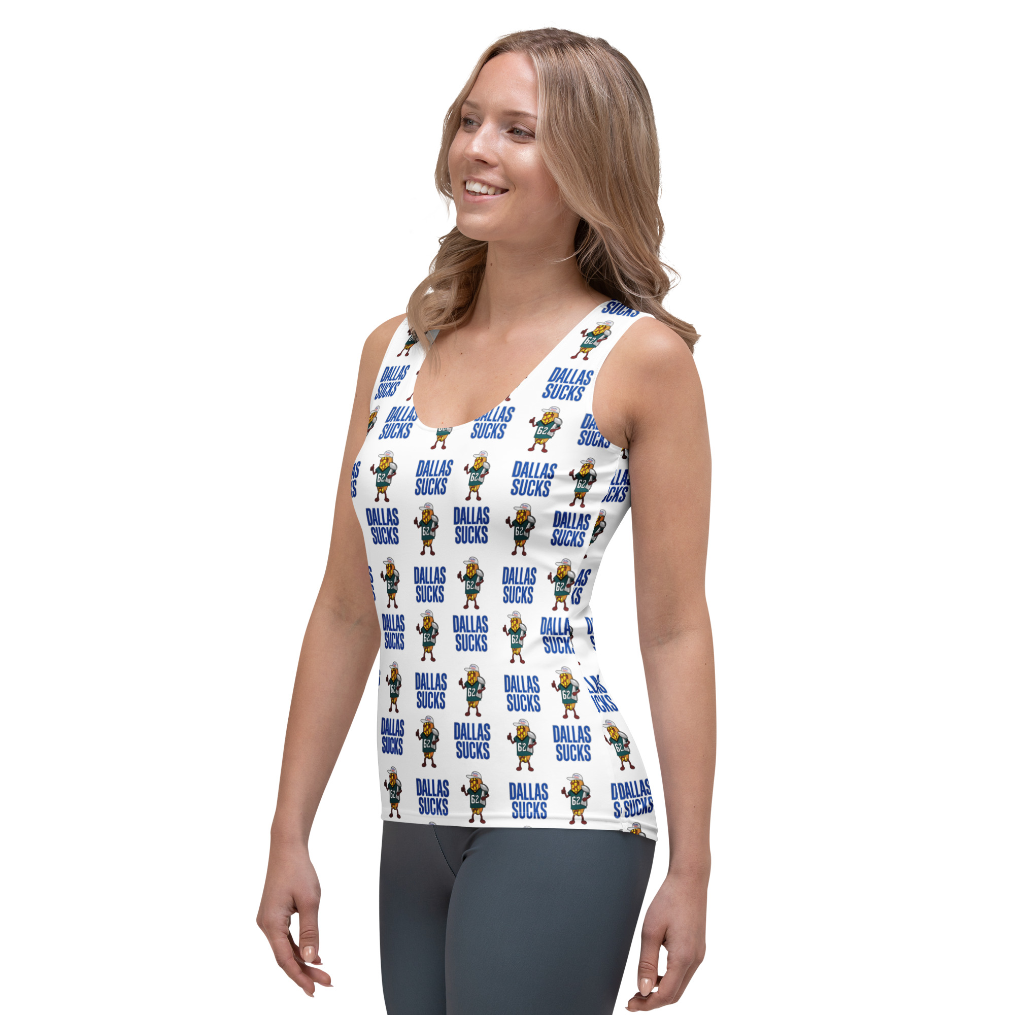 Women's Tank Top - The Cheesesteak Life - Cheesey Eagles Fan - Dallas Sucks - Lil - Extra Cheesey - Image 3