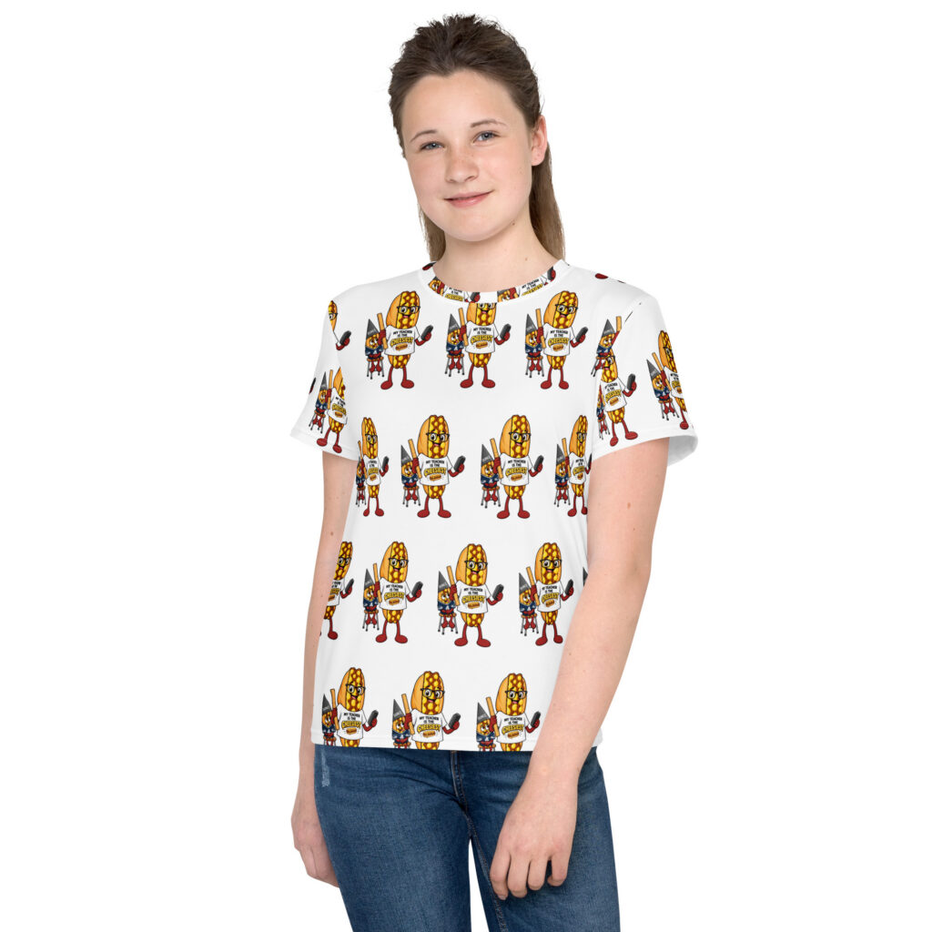 Youth (8-20) crew neck t-shirt - The Cheesesteak Life - Cheesey Teacher - Extra Cheesey