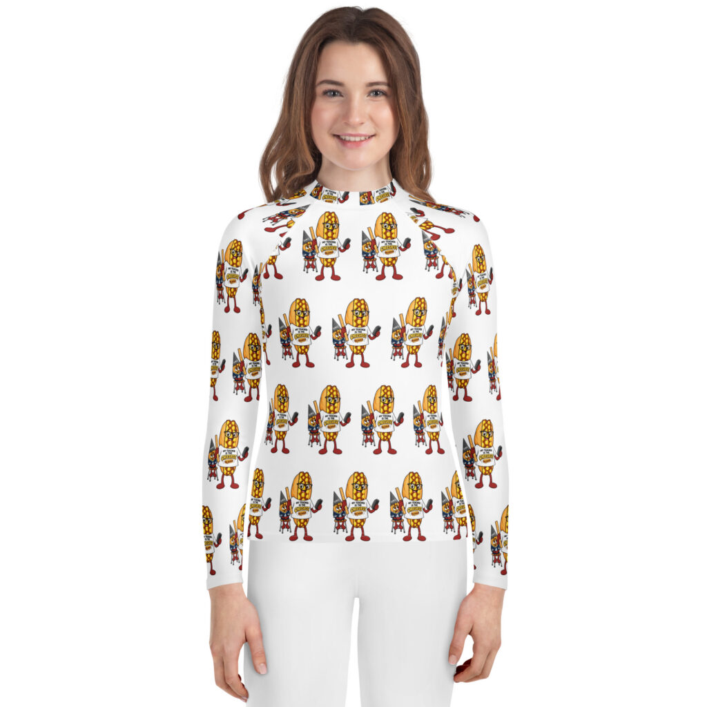 Youth (8-20) Rash Guard - The Cheesesteak Life - Cheesey Teacher - Extra Cheesey