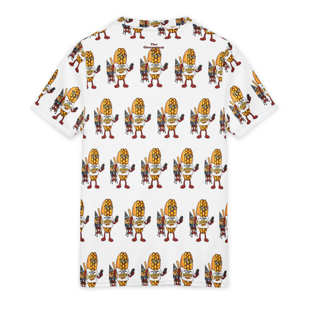 Youth Recycled Sports Jersey - The Cheesesteak Life - Cheesey Teacher - Extra Cheesey